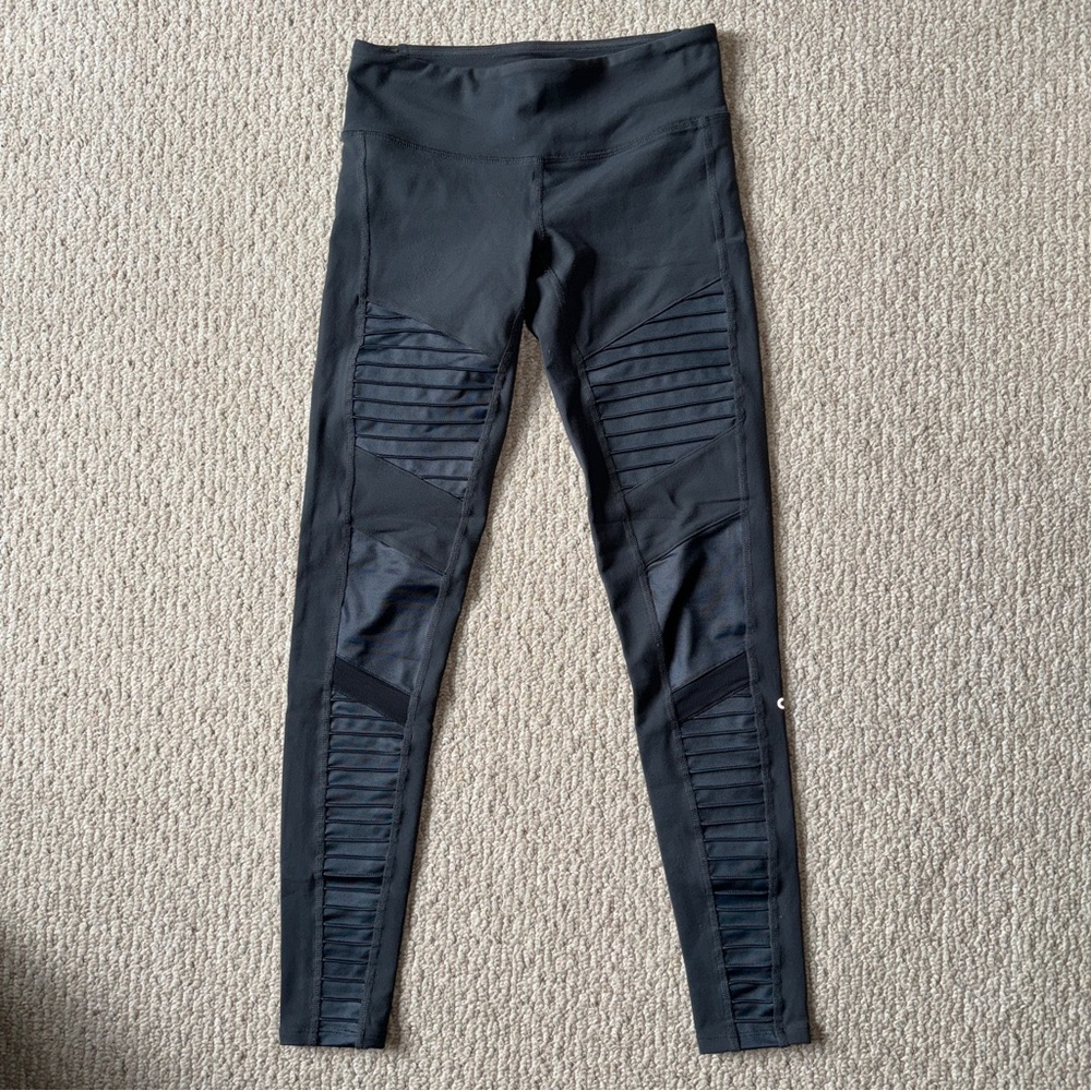 ALO YOGA Grey leggings with texture